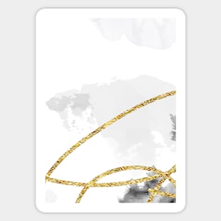 Marble Gold #kintsugi #gold #japan #marble #home #decor #kirovair #watercolor Sticker